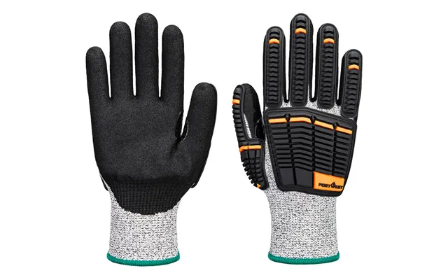 Portwest Impact C13 Nitrile Foam Glove - Grey Black