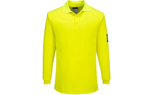 Portwest Modaflame Knit Fr Long Sleeve Polo Shirt - Yellow product image