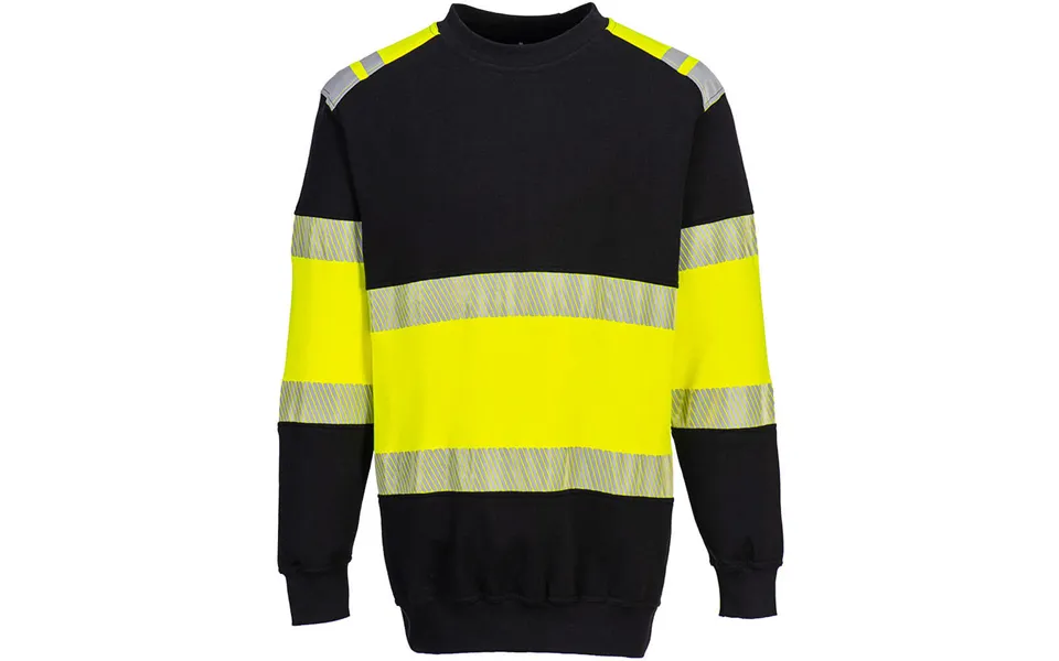 Portwest Pw3 Flame Resistant Class 1 Sweatshirt - Yellow Black