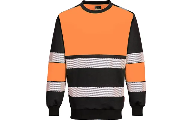 Portwest Pw3 Hi-vis Class 1 Sweatshirt - Orange Black product image