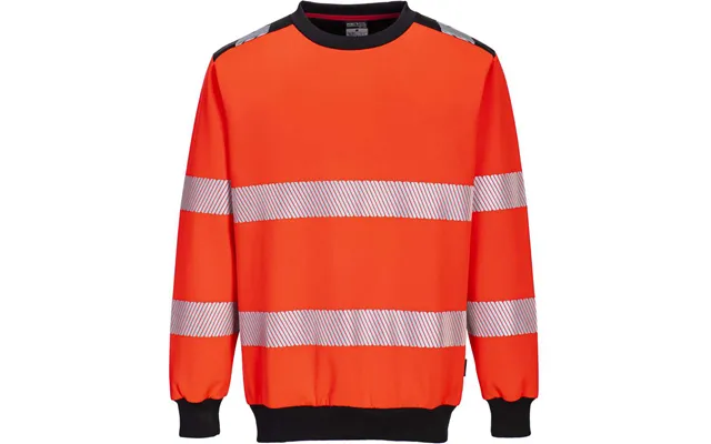 Portwest Pw3 Hi-vis Sweatshirt - Red Black product image