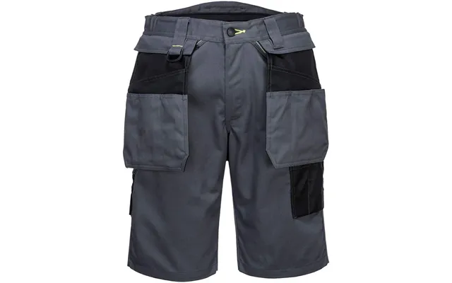Portwest Pw3 Holster Work Shorts - Zoom Grey Black