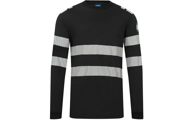 Portwest Pw3 Modaflame Knit Fr Long Sleeve T-shirt - Black product image