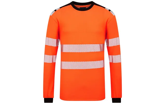 Portwest Pw3 Modaflame Knit Hvo Fr Long Sleeve T-shirt - Orange Black product image