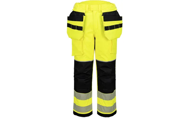 Portwest Pw3 Modaflame Rain Hi-vis Fr Winter Holster Trousers - Yellow Black