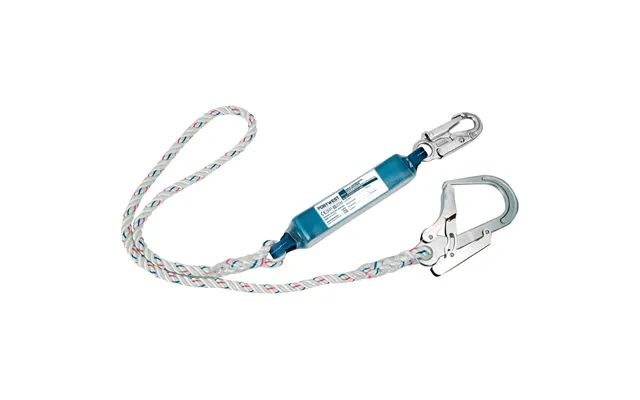 Portwest Single Lanyard With Shock Absorber - White