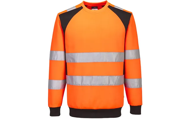 Portwest Wx2 Eco Hi-vis Sweatshirt - Orange Black