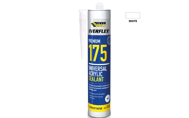 Everbuild Everflex 175 Universal Acrylic Sealant White 300ml