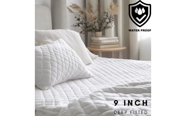 9 Inch Deep Quilted Waterproof Fitted Mattress Protector