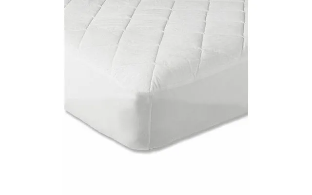 9 Quilted Mattress Protector Polycotton Easy Care White Double
