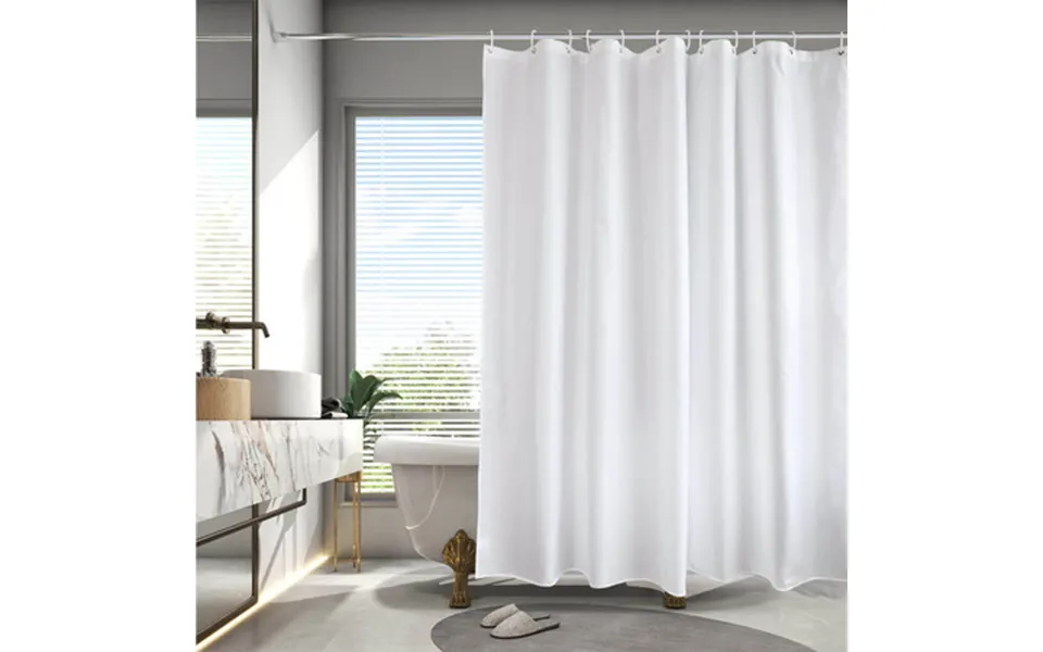 Classic Plain White Shower Curtain - Steel Eyelet