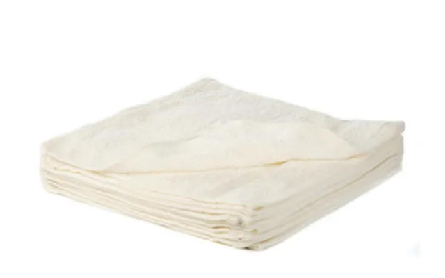 Cream Face Cloth Soft Cotton Royal Egyptian Flannel 30x30cm - 500 Gsm
