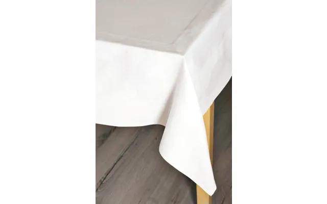 Damask Satin Band Table Cloths & Napkins Cotton White - 54x70 137x178 Cm