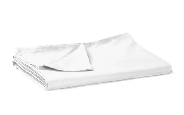 King - White Flat Sheets Easy Care 68 Pick Polycotton 254x269cm product image