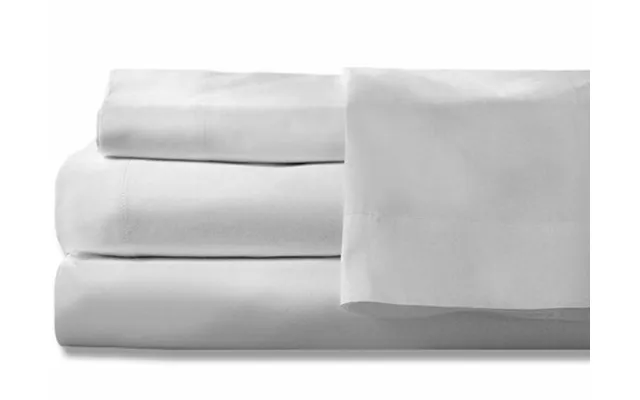 Pack Of 5 White Flat Sheets 180 Thread Count Percale Easy Care - Super King