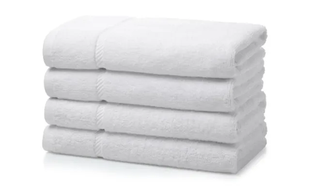Pack Of 6 White Egyptian Double Yarn Cotton Hand Towels 600 Gsm 50x90cm