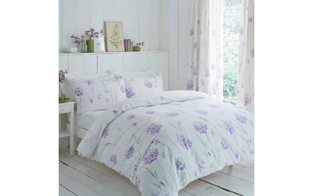 Polycotton Kendall Floral Printed Duvet Cover Set - Lilac