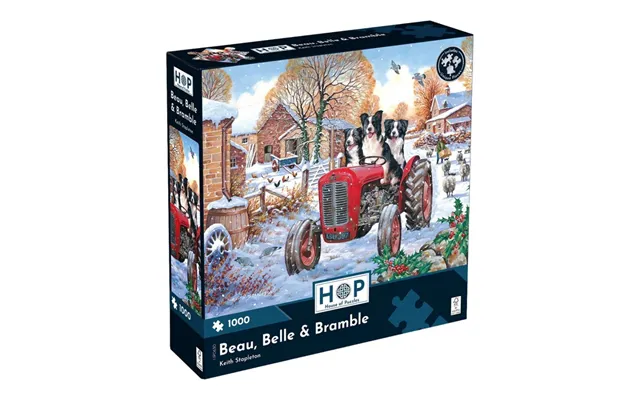 House Of Puzzles Beau Belle & Bramble On Massey Tractor 1000 Piece Jigsaw Puzzle product image
