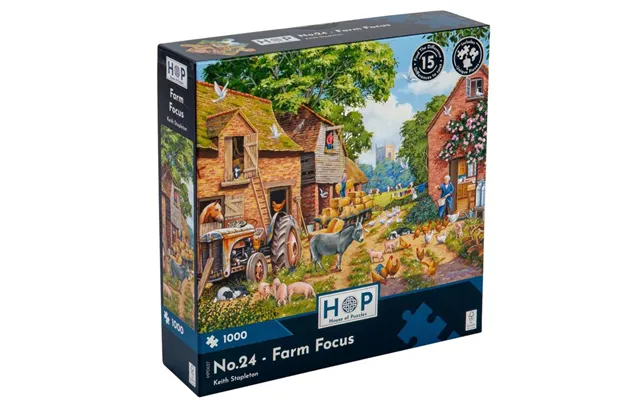 House Of Puzzles Farm Focus 1000 Piece Jigsaw Puzzle product image