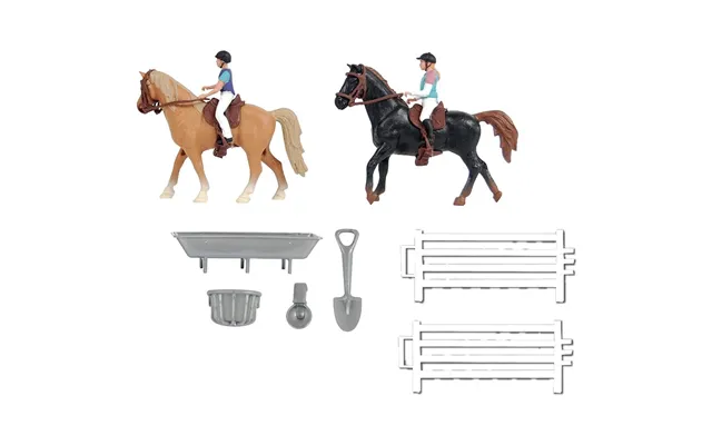Kid's Globe Horseset With 2 Horses - 1 32 Scale