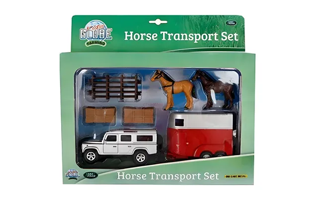 Kid's Globe Land Rover Horse Transport Set 1 32 Scale