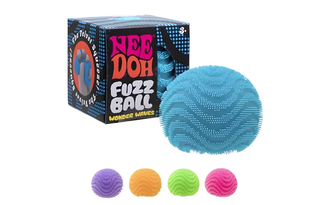 Needoh Fuzz Ball Wonder Waves Squishy Fidget