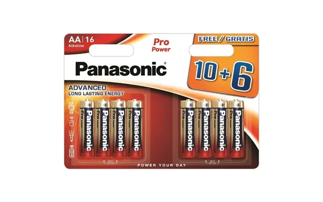 Panasonic Alkaline Power Aa Lr6 Batteries - 16 Pack