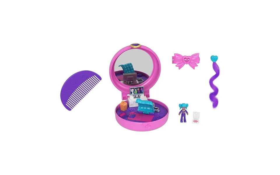 Polly Pocket Clip & Comb Sleepover Set Assorted Styles