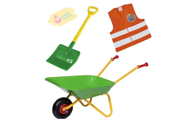 Rolly Green Wheelbarrow Set - With Shovel And Safety Vest product image