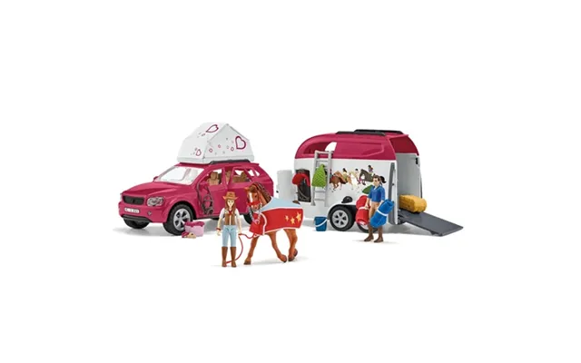 Schleich Horse Club Adventures With Car And Trailer - Playset
