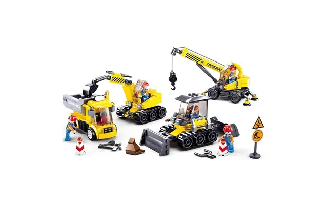 Sluban Construction Vehicle Site Set M38-b0810 - 463 Pieces product image