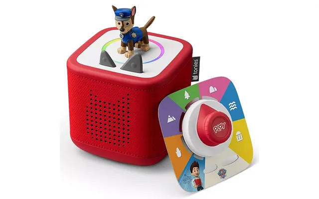 Tonies Toniebox 2 Play Set With Paw Patrol Chase And Tonieplay - Sunset Red