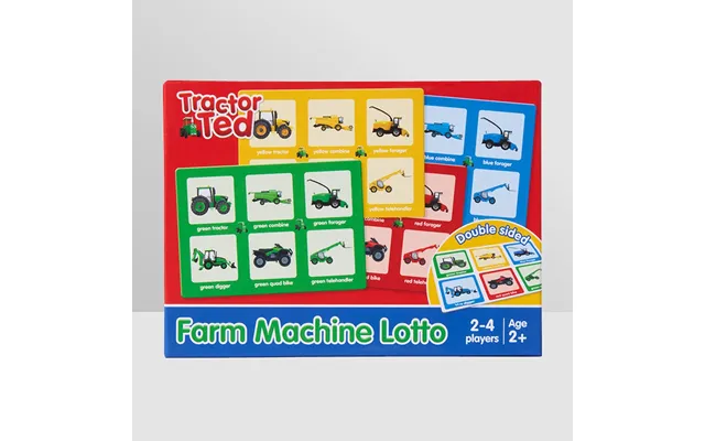 Tractor Ted Farm Machine Lotto Game - 4 Player Lotto Game