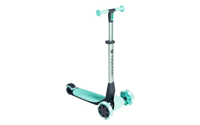 Yvolution Glider Nua Kids Three Wheel Scooter With Led Wheels - Green