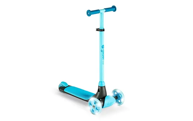 Yvolution Y Glider Kiwi Three Wheel Kick Scooter With Led Wheels - Blue