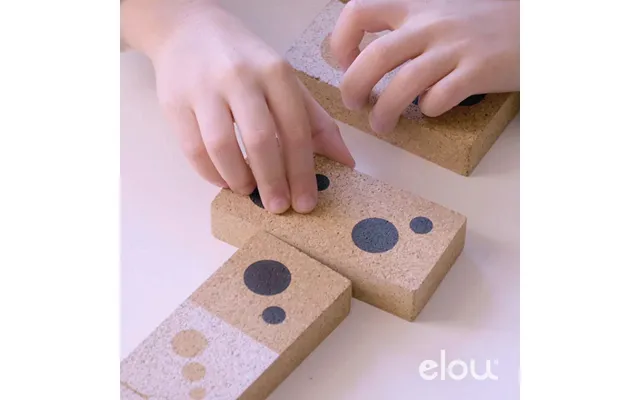 Elou Dominoes Numbers Cork Game