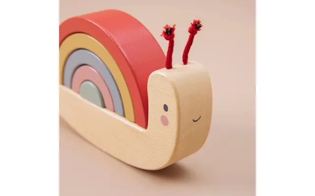 Wooden Snail Stacker Toy