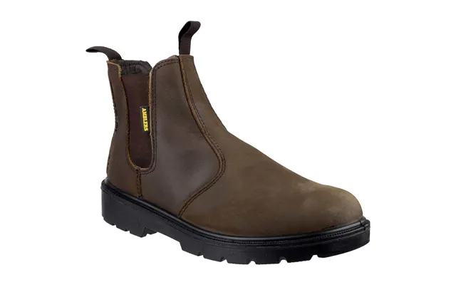 Amblers Mens Safety Fs128 Hardwearing Pull On Safety Dealer Boots Brown Size 5