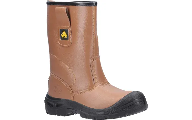 Amblers Mens Safety Fs142 Water Resistant Safety Rigger Boots Tan Size 9