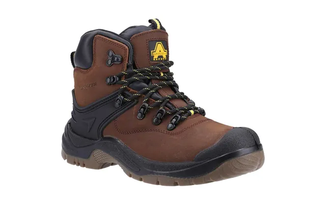 Amblers Mens Safety Fs197 Shock Absorbing Waterproof Safety Boots Brown Size 13