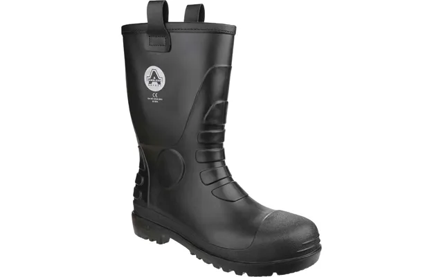 Amblers Safety Fs90 Waterproof Pvc Pull On Safety Rigger Boots Black Size 7