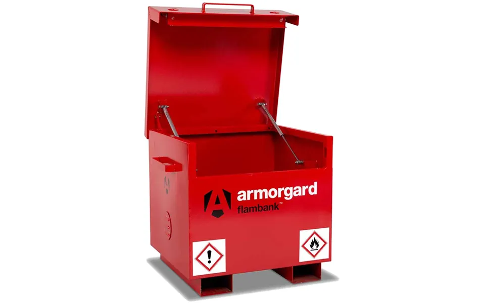 Armorgard Flambank Chemical And Flammables Secure Site Storage Box 765mm 675mm 670mm