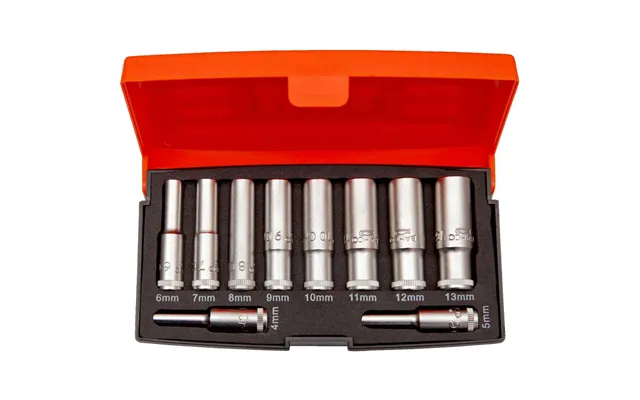 Bahco 10 Piece 1 4 Drive Deep Socket Set Metric 1 4