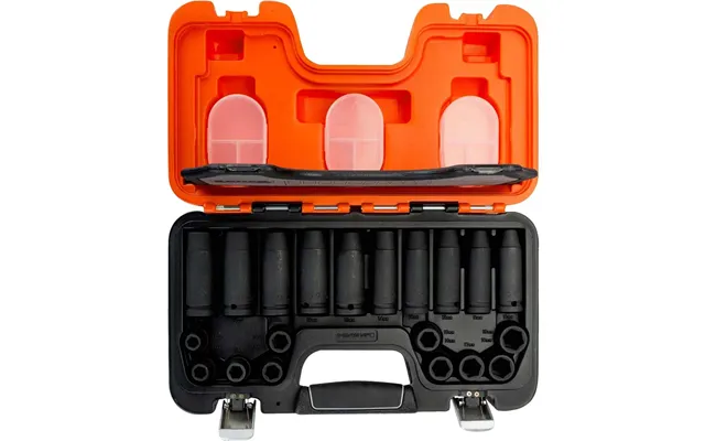 Bahco 20 Piece 1 2 Drive Deep And Standard Hex Impact Socket Set Metric 1 2