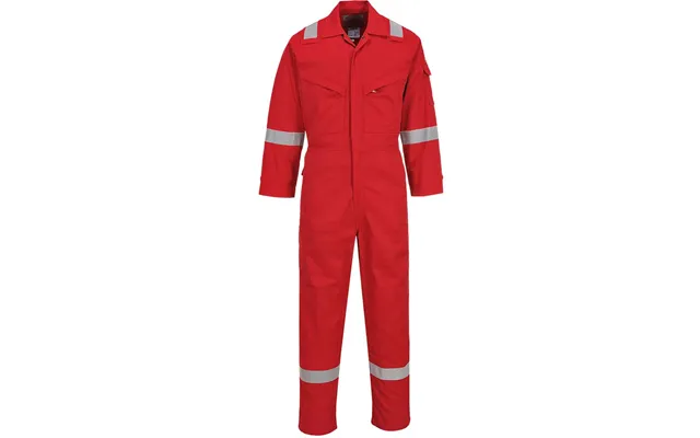 Bizflame Mens Flame Resistant Lightweight Antistatic Coverall Red 2xl 32