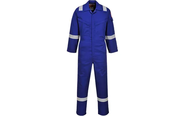 Bizflame Mens Flame Resistant Super Lightweight Antistatic Coverall Royal Blue M 32