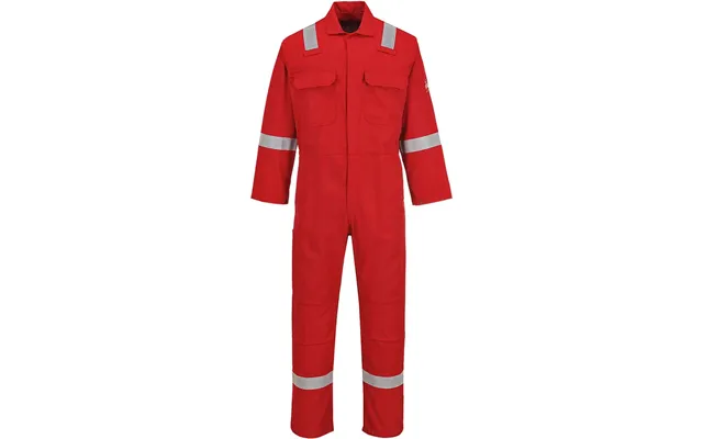 Bizweld Mens Iona Flame Resistant Coverall Red 3xl 32