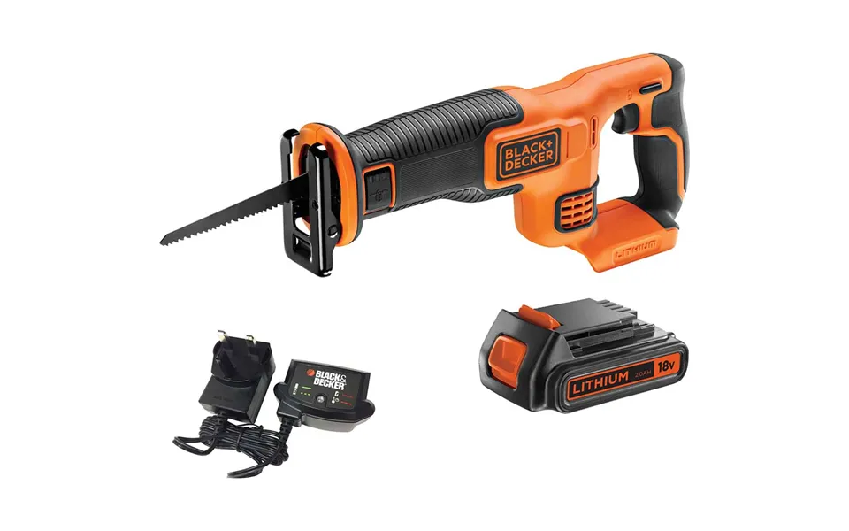 Black And Decker Bdcr18 18v Cordless Reciprocating Saw 1 X 2ah Li-ion Battery Charger No Case