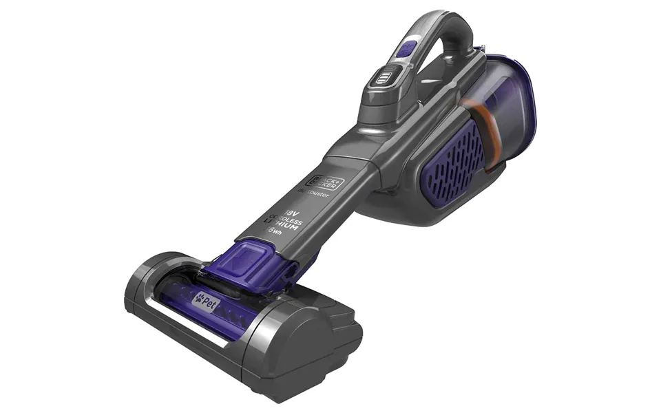 Black And Decker Bhhv520bfp 18v Cordless Pet Dustbuster Hand Vacuum 1 X 2ah Integrated Li-ion Battery Charger No Case