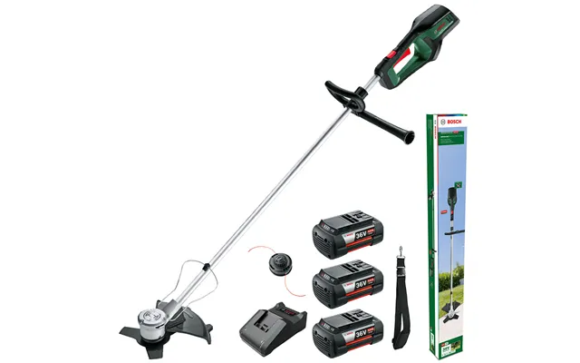 Bosch Advancedbrushcut 36v-23-750 36v Cordless Brush Cutter 230mm 3 X 4ah Li-ion Battery Charger product image